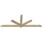Ekena Millwork Kennewick Rough Sawn Timber Gable Bracket, Douglas Fir, 84"W x 31"H x 2"D x 4"F, 9/12 Pitch GBW084X31X0204KEN00RDF - alternate 5